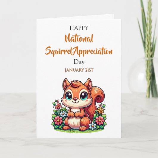 Happy Squirrel Appreciation Day | January 21st カード (正面)