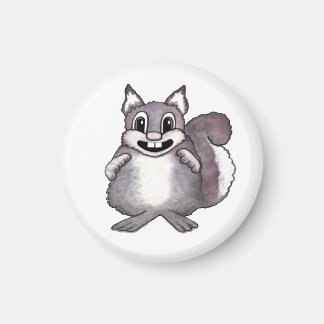 Happy Squirrel Cartoon Drawing  マグネット
