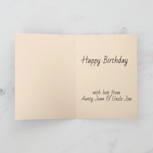 Happy Squirrel Matsumoto Hoji Style Birthday カード (内部)