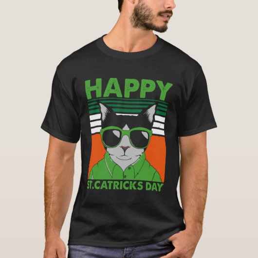 Happy St Catricks Day Cat Humor St Patricku2019s D Tシャツ (正面)