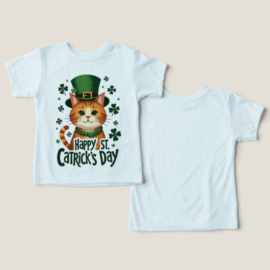 Happy St. Catrick's Day - Cat Of St. Patrick's day (デザイン正面&裏面)