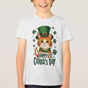 Happy St. Catrick's Day - Cat Of St. Patrick's day トライブレンドTシャツ