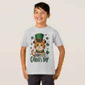 Happy St. Catrick's Day - Cat Of St. Patrick's day Tシャツ (正面フル)