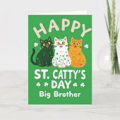 Happy St Cattys Day Big Brother Card カード (正面)
