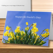 Happy St David’s Day Daffodils Welsh Greeting カード