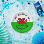 Happy St Davids Day in Celticスタイル7" ペーパープレート (パーティー)