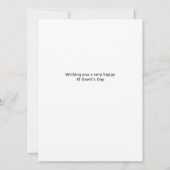 Happy St David's Day Welsh Daffodils カード (裏面)