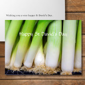 Happy St David's Day Welsh Leeks Personalized カード
