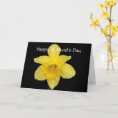  Happy St David's Day Yellow Daffodil カード (黄色い花)