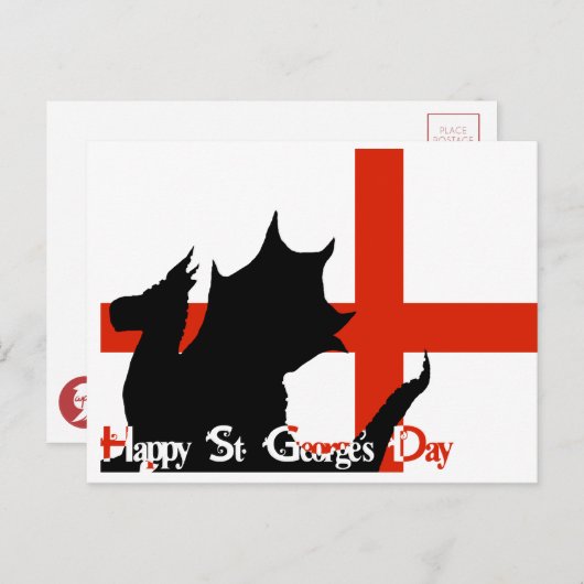Happy St George's Day – はがき (正面/裏面)