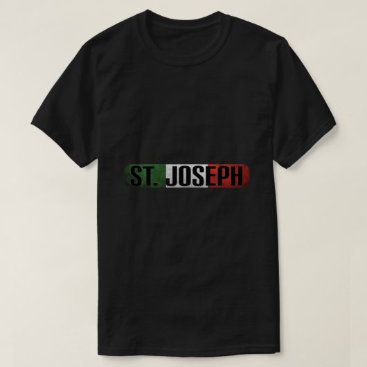 Happy St Josephs Day Italian Jesus Catholic Christ Tシャツ (デザイン正面)