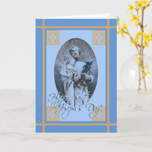 Happy St. Joseph's Feast Day Greeting Card カード (黄色い花)