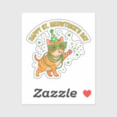 Happy St Meowtrick's Day Party Cat Shutter Shades  シール (シート)