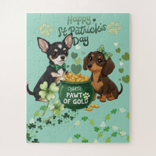 Happy St Paddy's day "lpawt of gold" "  ジグソーパズル (縦)
