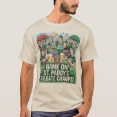 Happy St. Paddy's Game Day GAME ON Tシャツ (正面)