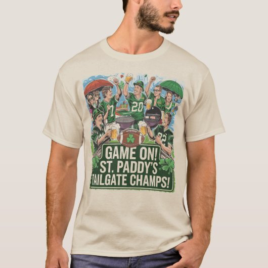 Happy St. Paddy's Game Day GAME ON Tシャツ (正面)
