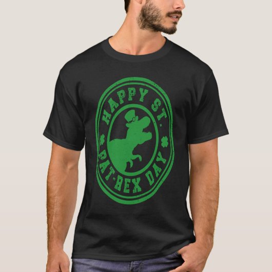Happy St Pat Rex Day Dino St Patricks Day Tシャツ (正面)