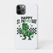 Happy St Pat-Rex Day Dinosaur Party Case-Mate iPhoneケース (裏)