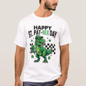Happy St Pat-Rex Day Dinosaur Party Tシャツ (正面)
