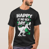 Happy St Pat Rex Day Dinosaur St Patricks Day Iris Tシャツ (正面)