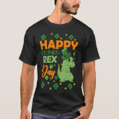 Happy St Pat Rex Day Dinosaur St Patrick's Day Vib Tシャツ (正面)