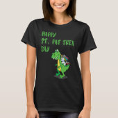 Happy St Pat Rex Day Dinosaur Tシャツ (正面)