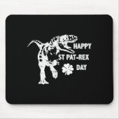 Happy St. Pat-rex Day Funny T-rex Dinosaur St Patr マウスパッド (正面)
