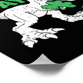 Happy St Pat Rex Day Shirt St Patricks Dinosaur To ポスター (角)