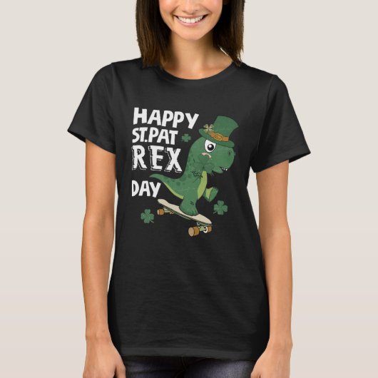 Happy St Pat Rex Day St Patricks Dinosaur Toddler Tシャツ (正面)