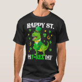Happy St PaT Rex Dinosaur Saint Patrick's Day For Tシャツ (正面)