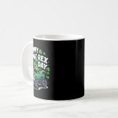 Happy St Pat-rex Patricks Day Dinosaur Monster Tru コーヒーマグカップ (正面左)