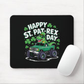 Happy St Pat-rex Patricks Day Dinosaur Monster Tru マウスパッド (マウス)