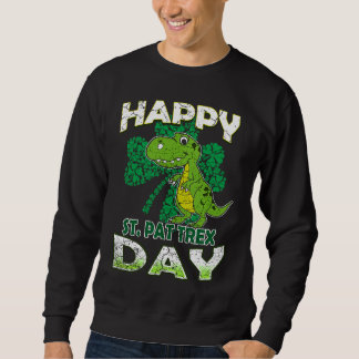 Happy St Pat Rex St Patrick's Day Cute Dinosaur Ki スウェットシャツ
