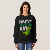 Happy St Pat Rex St Patricks Day Dinosaur Lucky Sh スウェットシャツ (正面フル)