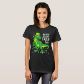 Happy St Pat T Rex Saint Patrick's Day Boys Kids I Tシャツ (正面フル)