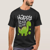 Happy St Pat T Rex Saint Patrick's Day Dinosaur Bo Tシャツ (正面)