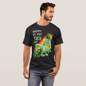 Happy St Pat T Rex Saint Patrick's Day Dinosaur Tシャツ (正面フル)