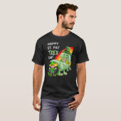 Happy St Pat T Rex Saint Patrick's Day Dinosaur Tシャツ (正面フル)