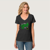 Happy St Pat Trex Day Dino St Patricks Day Kids Bo Tシャツ (正面フル)