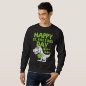 Happy St Pat Trex Day Dino St Patricks Day Toddler スウェットシャツ (正面フル)