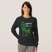Happy St Pat Trex Day Dino St Patricks Day Toddler Tシャツ (正面フル)