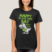 Happy St Pat Trex Day Dino St Patricks Day Toddler Tシャツ (正面)
