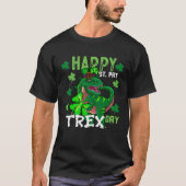 Happy St Pat Trex Day Dinosaur St Patricks Day Din Tシャツ (正面)