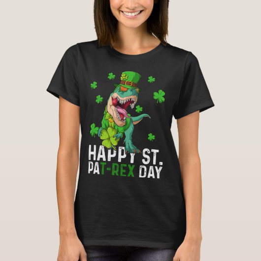 Happy St Pat Trex Day Dinosaur St Patricks Day Tod Tシャツ (正面)