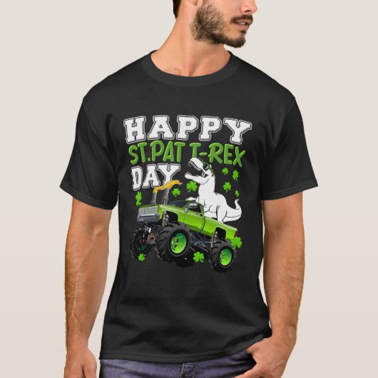 Happy St Pat Trex Day Dinosaur St Patricks Day Tod Tシャツ (正面)