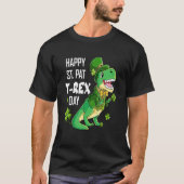 Happy St Pat Trex Day St Patricks Day Dinosaur Luc Tシャツ (正面)