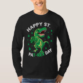 Happy St Patrex Day Funny Irish T-Rex Saint Patric Tシャツ (正面)