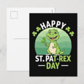 Happy st patrex day st patricks day quote vector  シーズンポストカード (正面/裏面)