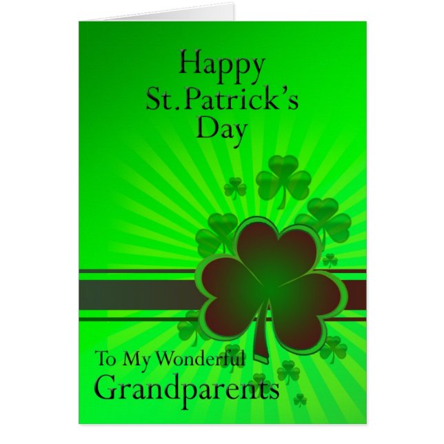 Happy St Patrickのデイカード (正面)