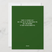 Happy St. patrickの日Shamrocks家族の写真 シーズンカード (裏面)